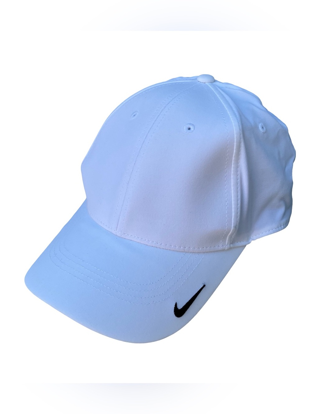 Meta x Nike Legacy 91 Dri Fit Hat Golf Cap White Black Swoosh Employee Swag Merc